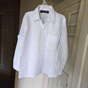 3/$15 Gino Giovanni 7 Boys Button Up White Excellent Used Condition